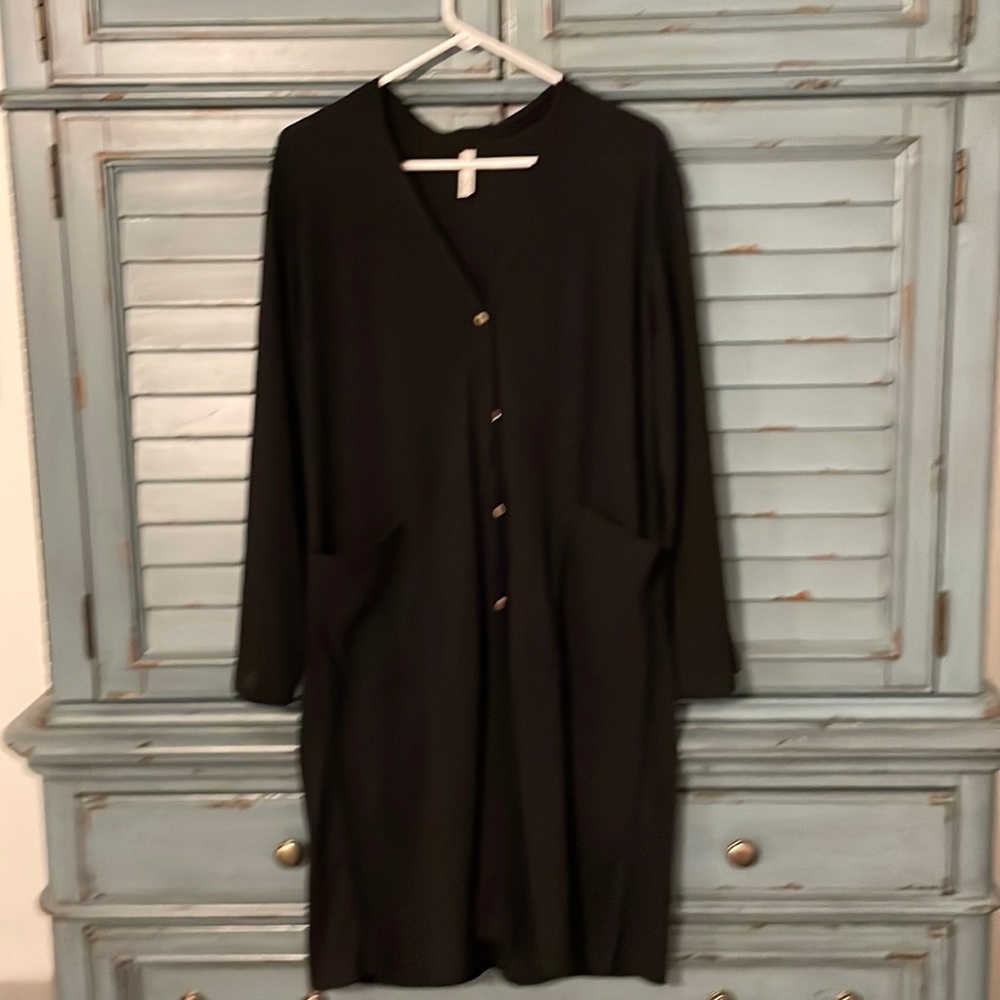 Black shrug sweater